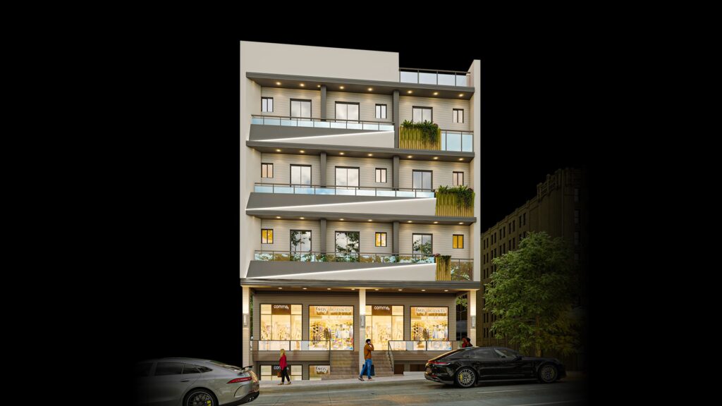 Da Visioners Arcade-I building design with modern architecture and creative branding.