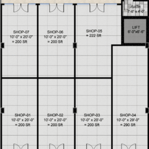 Da Manara ground floor layout plan showing luxury apartment entrance, lobby, and modern residential design in Pakistan.