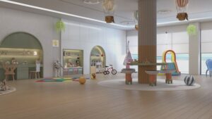 Da Manara kids play area with safe playground equipment and family-friendly lifestyle amenities in Pakistan