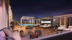 Da Manara rooftop luxury sitting area with modern furniture, panoramic views, and premium lifestyle in Pakistan